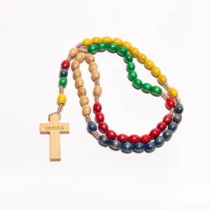 Chapelet bois Missionnaire Lourdes 