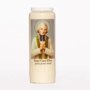 Bougie neuvaine Curé d'Ars