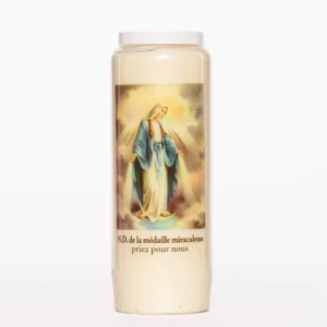 Bougie neuvaine Vierge Miraculeuse