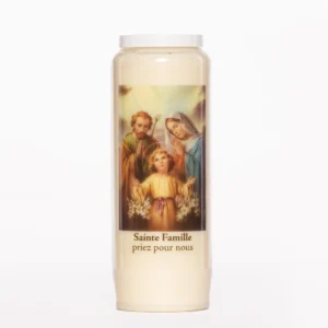 Bougie neuvaine Sainte Famille 