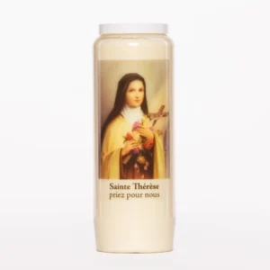 Bougie neuvaine Sainte Thérèse