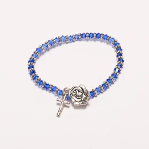 Bracelet perles biseautées Lourdes 